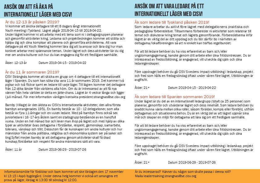 Youth Meeting i Tyskland 2019